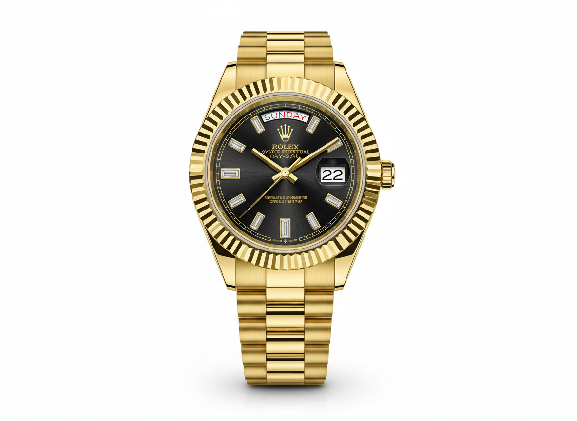Rolex | Daydate | Gold/BLack | Replica