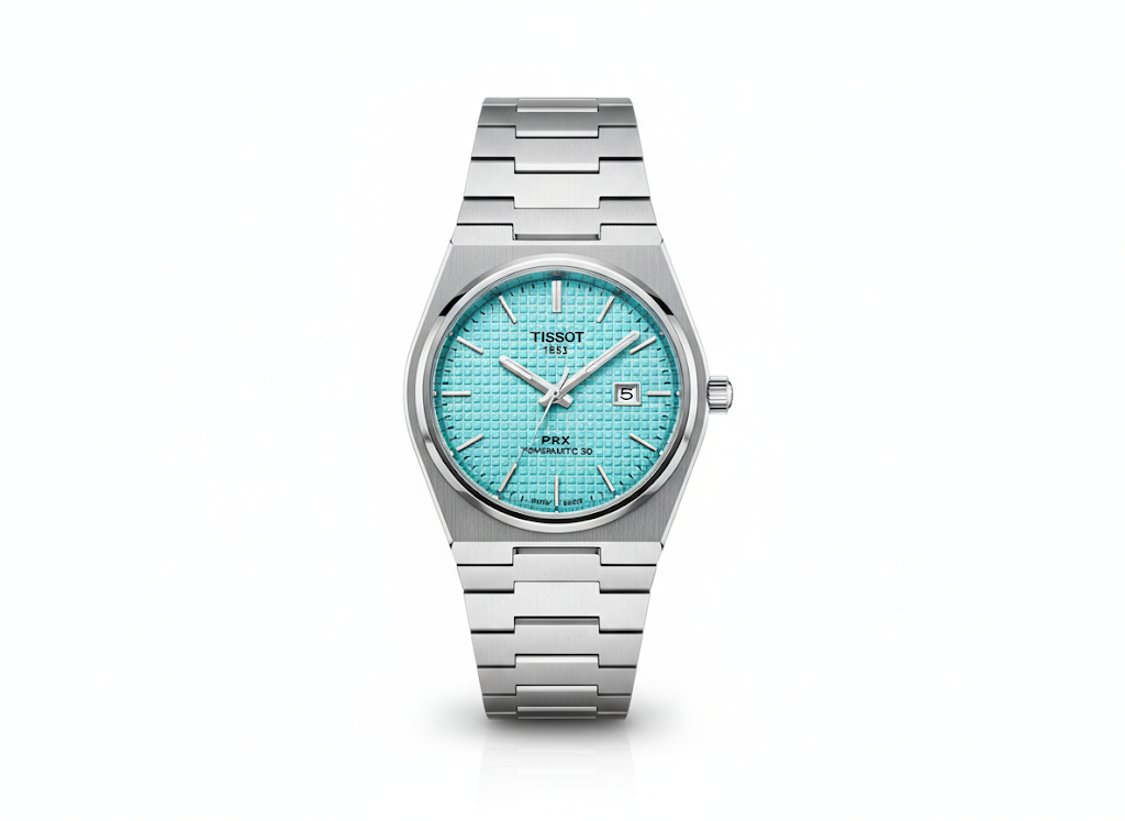 Tissot | PRX Powermatic | Silver/Turquoise | Replica