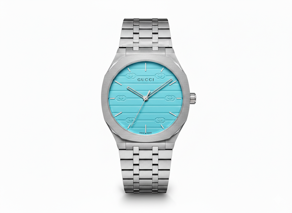 Gucci | 25H | Silver / Turquoise